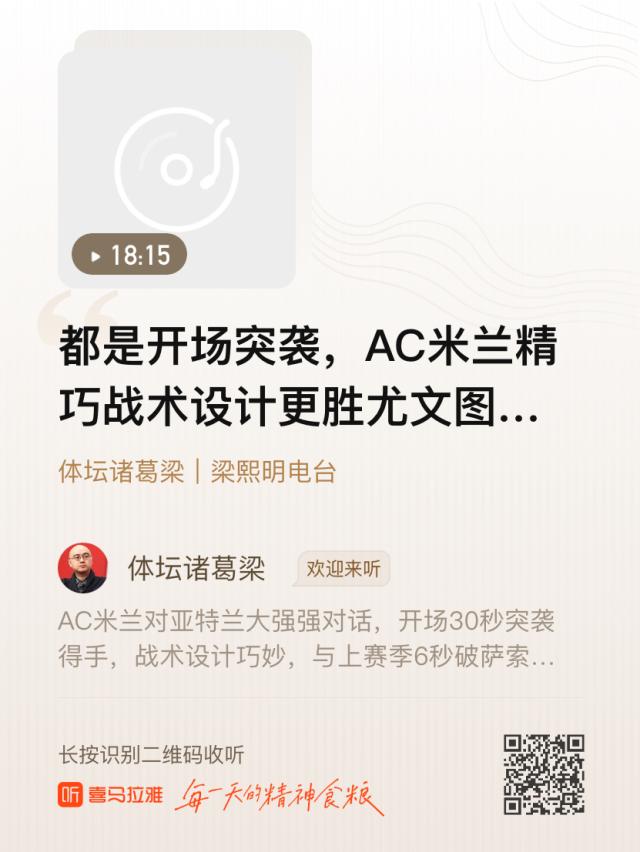 HuaTiHui-【体坛诸葛梁】开场突袭,米兰精巧战术更胜尤文一筹